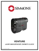 Simmons Venture Series Owner'S Manual preview