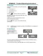 Preview for 22 page of Simoco SRM9020 Operating Instructions Manual