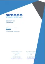 Simoco SRP9170 User Manual preview