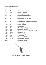 Simon, Evers & Co G 134 477 Operating Manual preview