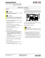 Предварительный просмотр 9 страницы Simon EA-K-30 Series Operating Manual