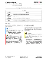 Предварительный просмотр 11 страницы Simon EA-K-30 Series Operating Manual