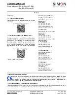 Предварительный просмотр 28 страницы Simon EA-K-30 Series Operating Manual