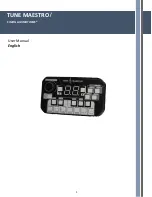 Preview for 1 page of Simon TUNE MAESTRO I User Manual