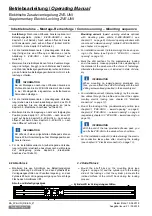 Preview for 6 page of Simon ZVE-UNI A Operating Manual