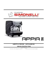 Simonelli APPIA II User Handbook Manual preview