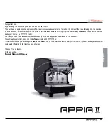 Предварительный просмотр 25 страницы Simonelli APPIA II User Handbook Manual