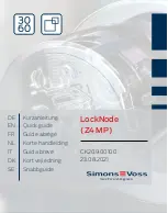 Simons Voss Technologies CK20.900100 Quick Manual предпросмотр