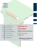 Предварительный просмотр 1 страницы Simons Voss Technologies Cylinder AX LockNode Quick Manual