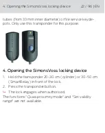 Preview for 22 page of SimonsVoss TRA.G2.FSR Quick Manual