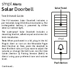 simpl Alerts Solar Doorbell Install Manual preview