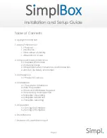 Preview for 2 page of simpl SimplBox Installation And Setup Manual