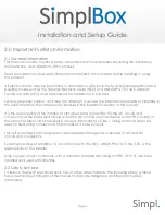 Preview for 6 page of simpl SimplBox Installation And Setup Manual