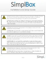 Preview for 9 page of simpl SimplBox Installation And Setup Manual