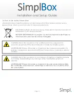 Preview for 13 page of simpl SimplBox Installation And Setup Manual