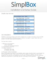 Preview for 16 page of simpl SimplBox Installation And Setup Manual