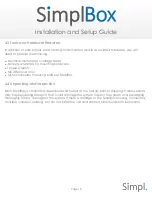 Preview for 18 page of simpl SimplBox Installation And Setup Manual