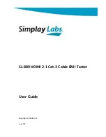 Preview for 1 page of Simplay Labs SL-889 User Manual