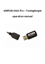 Preview for 1 page of Simplek Stick Pro Operation Manual