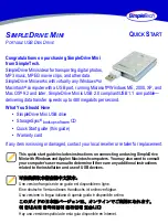 SimpleTech SIMPLEDRIVE MINI GTW-USB10/4 Quick Start Manual preview