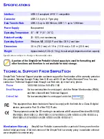 Preview for 7 page of SimpleTech SimpleDrive
Portable HSD1000 Quick Start Manual