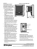 Preview for 2 page of Simplex 2098-9207A Installation Instructions