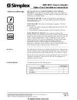 Simplex 4009-9812 Installation Instructions preview