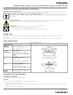 Simplex 4009-9814 Installation Manual preview