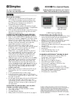 Preview for 1 page of Simplex 4010-9601 Manual