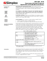 Simplex 4090-9005 Application And Installation Manual preview