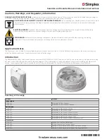 Preview for 1 page of Simplex 4098-5217 Installation Instructions Manual