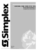 Simplex 4098-9685 Installation Instructions Manual preview