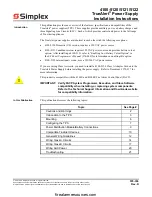 Preview for 1 page of Simplex 4100-5120 Installation Instructions Manual