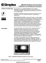 Preview for 1 page of Simplex 4604-9201 Installation And Configuration Instructions