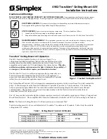 Preview for 1 page of Simplex 4903 Installation Instructions Manual