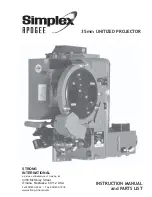 Preview for 2 page of Simplex APOGEE Instruction Manual And Parts List