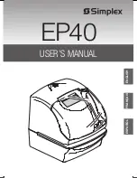 Preview for 1 page of Simplex EP40 User Manual