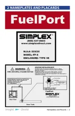 Предварительный просмотр 7 страницы Simplex FUELPORT FP-X Manual