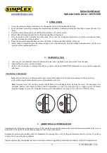 Предварительный просмотр 4 страницы Simplex HCCP1500 Quick Start Manual