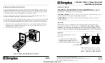 Предварительный просмотр 1 страницы Simplex IDNet 4099-9801C Installation Instructions