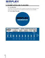 Preview for 8 page of Simplex Microstar Operation Manual