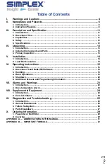 Preview for 3 page of Simplex NORTHSTAR 125 KW Manual