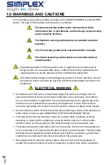 Preview for 6 page of Simplex NORTHSTAR 125 KW Manual