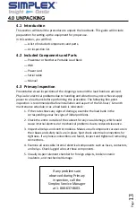 Preview for 15 page of Simplex NORTHSTAR 125 KW Manual