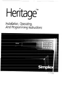 Simplex operating and programming inst Installation, Operating And Programming Instructions Manual preview