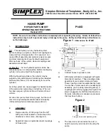 Предварительный просмотр 1 страницы Simplex P140D Operating Instructions