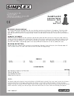 Simplex PJ1P Operational Manual preview