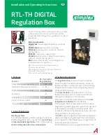 Simplex RTL-TH DIGITAL Installation And Operating Instructions Manual preview