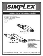 Simplex S2000A Operating Instructions Manual preview