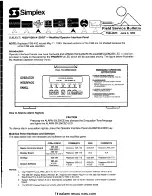 Предварительный просмотр 3 страницы Simplex Saturn 2500 Operating Instructions Manual